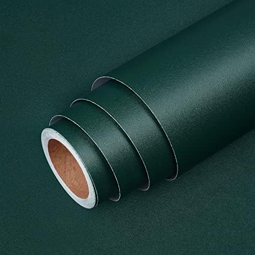 LACHEERY 24"x160" Emerald Green Wallpaper Peel and Stick Bathroom Dark Green by LaCheery
