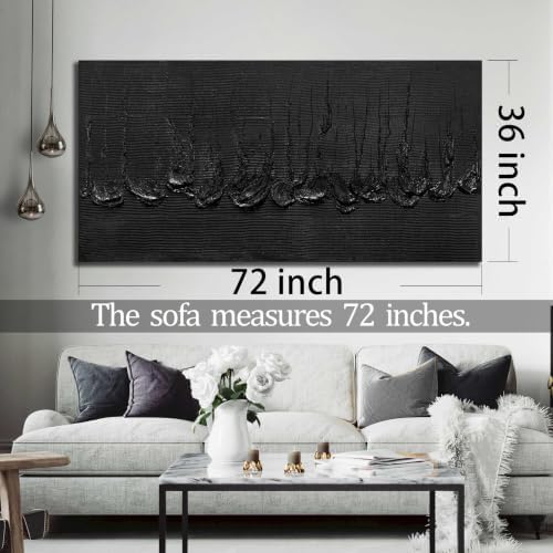 HUBOSKN Extra Large Wall Art For Living Room Abstract Painting Wall Decor For - Image 4