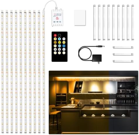 DAYBETTER Under Cabinet Lighting kit, Dimmable Under Cabinet Lights by DAYBETTER