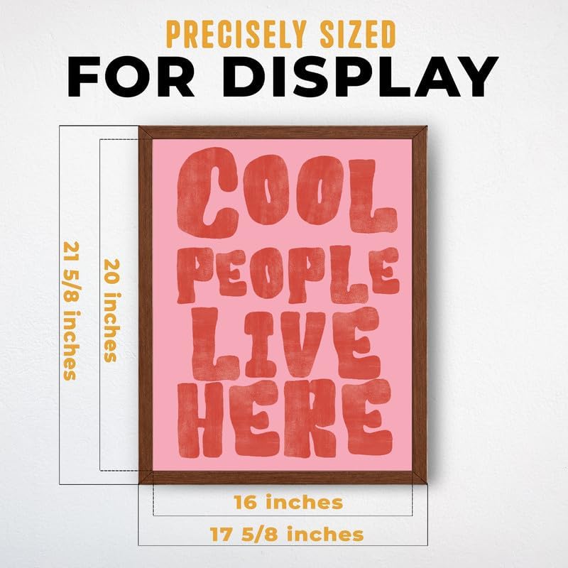 InkFlow Posters Cool People Live Here Canvas Poster - Image 3
