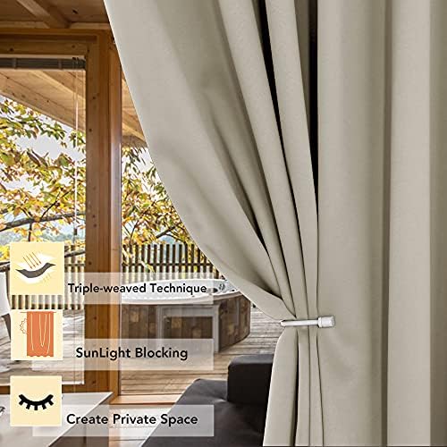 BONZER Room Divider Blackout Curtains, Wide Wall Screen Partitions - Image 2