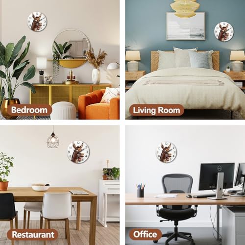 peacoblue Funny Donkey Wall Clocks Battery Operated - Image 6