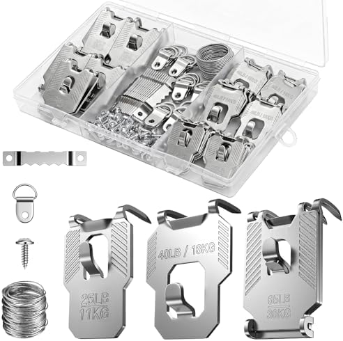 111Pcs 25 40 65 LB Drywall Picture Hangers Claw Heavy Duty No Damage by LZC