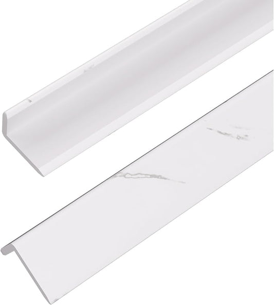 OUZUGIE 8-Pack 57 Inches, WPC Slat Wall Panel Trim, Corner Guard by OUZUGIE