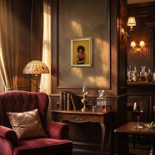 Gold Framed Black Woman Wall Art, Stylish Woman Portrait Print - Image 7