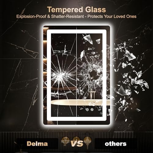 Delma 30x20 LED Bathroom Vanity Mirror - Image 5
