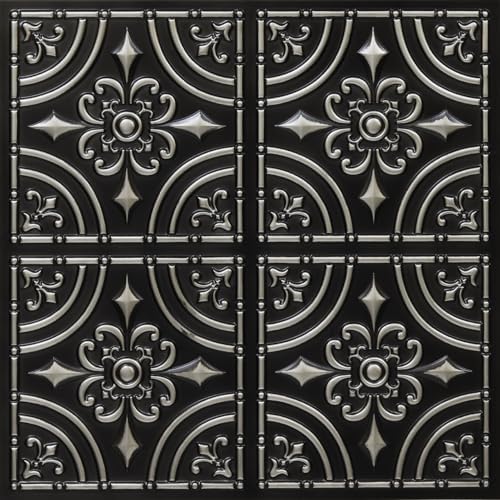 From Plain To Beautiful In Hours 205 Wrought Iron PVC Ceiling Tiles 2x2 ft by DecorativeCeilingTiles