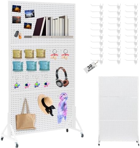 Eastern Tree Metal Pegboard Display Stand 3.5 x 6 Feet by EasternTree
