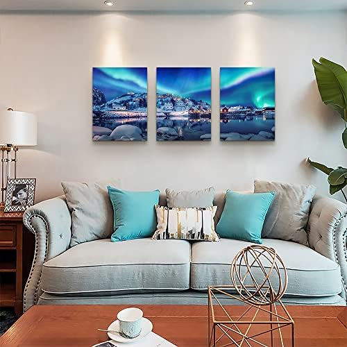 Aurora Landscape Canvas Wall Art - Image 3