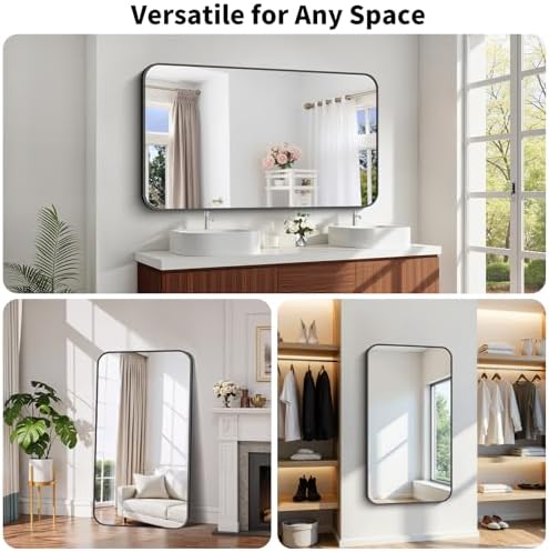 Koonmi Bathroom Wall Mirror, 30x55 Inch Large Vanity Mirror - Image 6