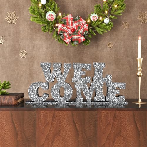 CRE8TIVE 8"x80" Silver Chunky Glitter Wallpaper Border Peel and Stick Silver - Image 6