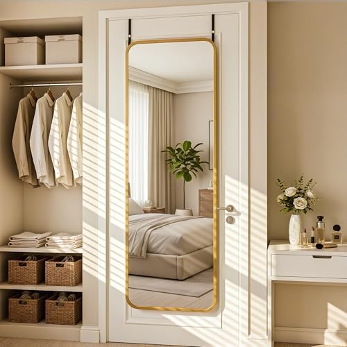 Antok 58" x 20" Full Length Over-the-Door Mirror, Hanging Mirror - Image 5