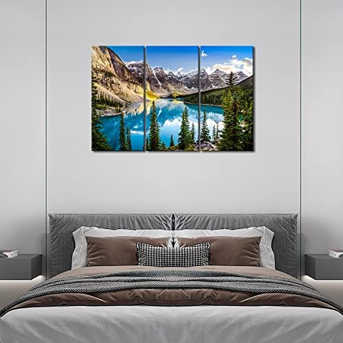 Mountain Wall Art Rocky Mountain 3 Pieces Colorado Snow Mountain National Park - Image 6