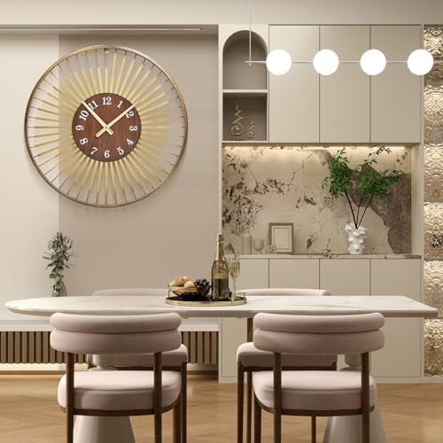 24 Inch Mid-Century Modern Wall Clock - Image 2