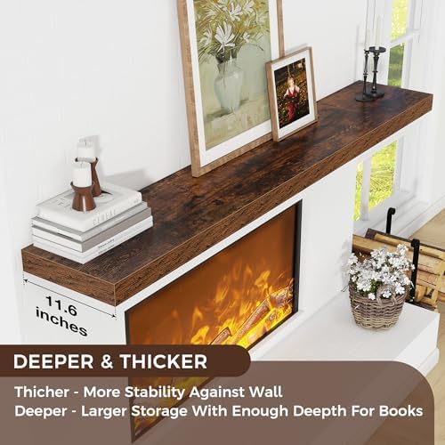 72" Wide x 12" Deep Floating Shelves - Image 5