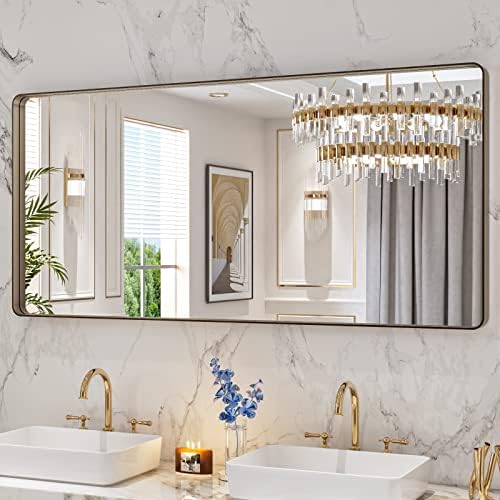 LOAAO 60"X28" Bronze Bathroom Mirror by LOAAO