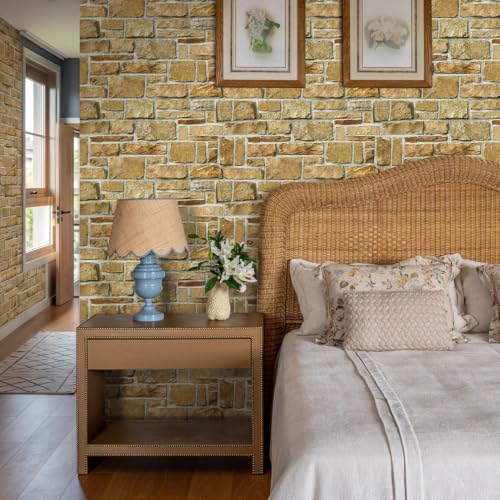 COMSTICKC 3D Peel and Stick Faux Stone Wall Panels - Image 2