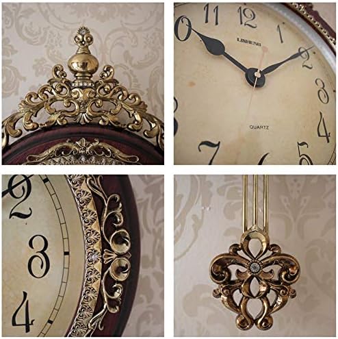 SHISEDECO 29.5" Large Vintage Antique Grandfather Pendulum WallClock - Image 5