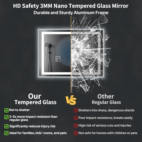 26"x38" LED Bathroom Mirror - Image 5