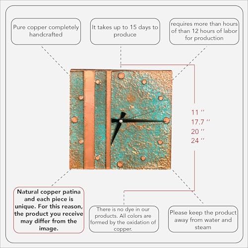Handmade Copper Wall Clock Artisan Touch in Every Piece - Image 5