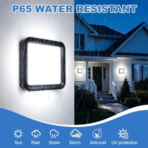 36W LED Outdoor Wall Sconces Black Exterior Lighting Fixture - Image 2