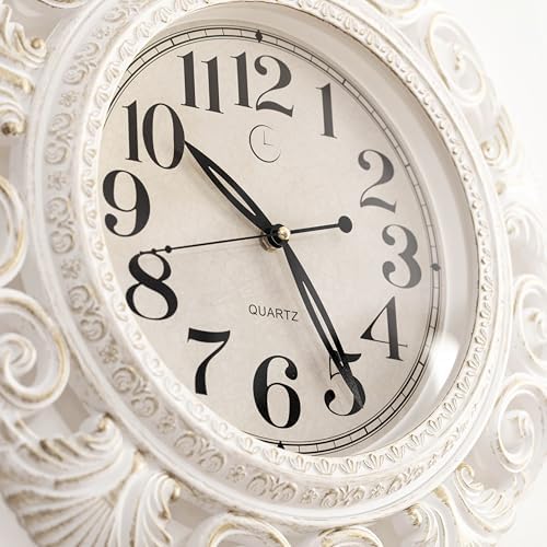 Clockswise 16" Classic Round Decorative Hanging Wall Clock - Image 6