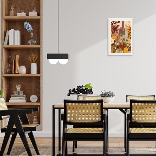 Retro Botanical Poster Abstract Wildflower Garden Canvas Wall Art Modern Nature - Image 3