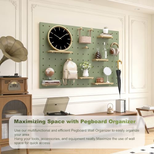 Wooden Modular DIY Pegboard Wall Organizer - Image 6