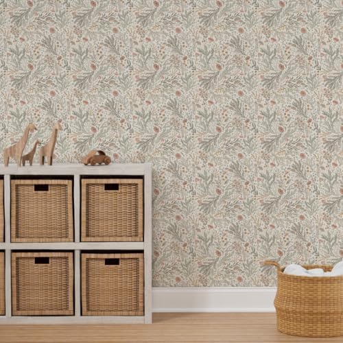 Spoonflower Forest Foliage Peel and Stick Wallpaper - Image 7