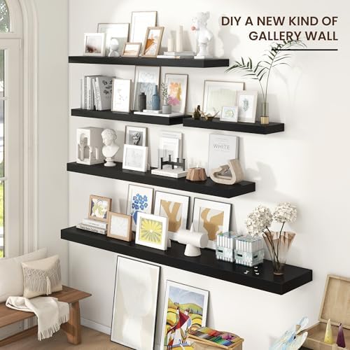 55" Wide x 10" Deep Floating Shelves - Image 6