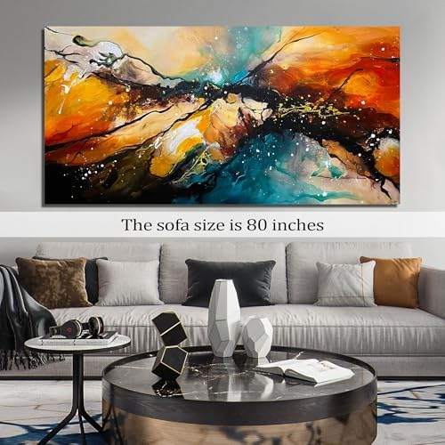 JKWALL77 Abstract Hand Painted Wall Art - Image 2