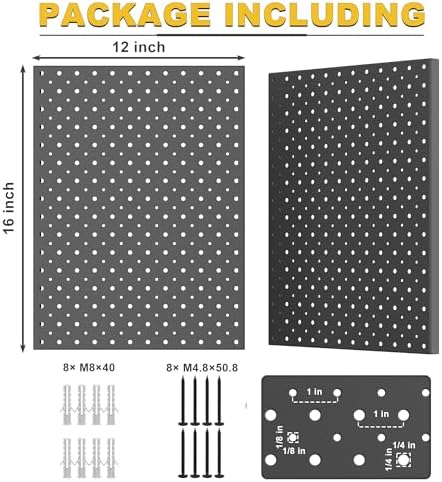Ultrawall Metal Pegboard Panels, Pegboard Wall Organizer - Image 2