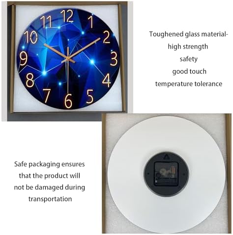 Large Blue Wall Clock Battery Operated 16 Inch - Image 6