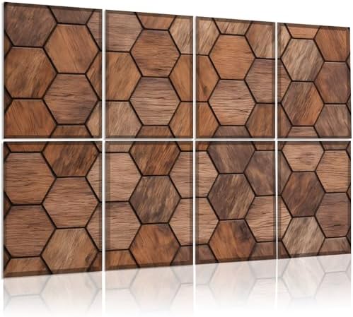 8 Pack Art Acoustic Panels Soundproof Wall Panels, Decorative Sound Dampening by KIOSSUT