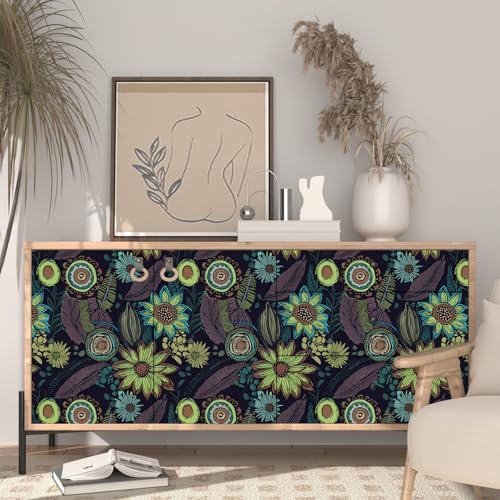 Laatse Boho Wallpaper Peel and Stick 17.5"x393" - Image 3