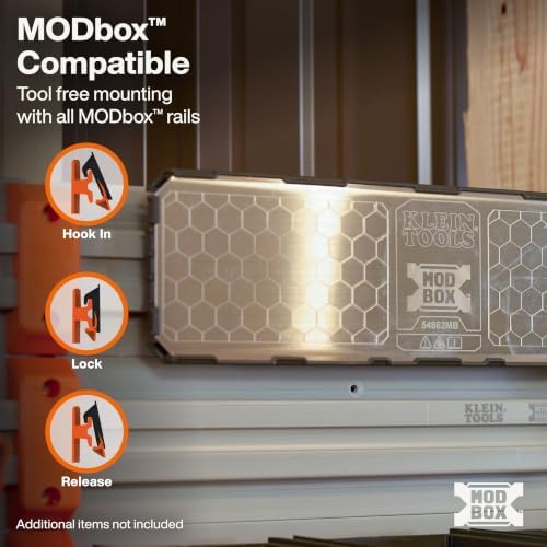 KLEIN TOOLS 54862MB MODbox Steel Mounting Plate, Modular Wall Panel Accessory - Image 3