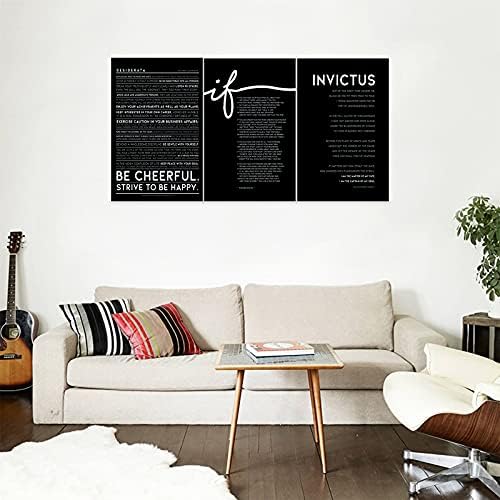 3 Piece Inspirational Wall Art, Quotes Motivational Canvas Prints - Image 4