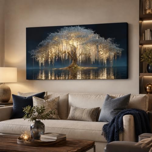 MBFKVFE Large Tree of Life Canvas Wall Art, 24x48 Inch by MBFKVFE