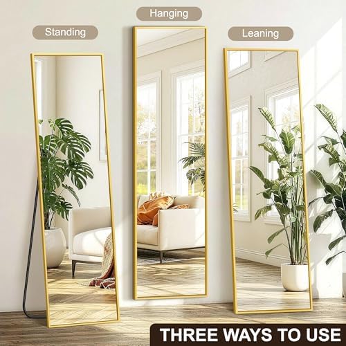 FICTOR Full Length Mirror with Stand, Floor Standing Mirror - Image 5