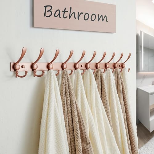 Dseap Coat Rack Wall Mount 37”, Heavy Duty 12-Gauge Base vs Flimsy 1mm - Image 5