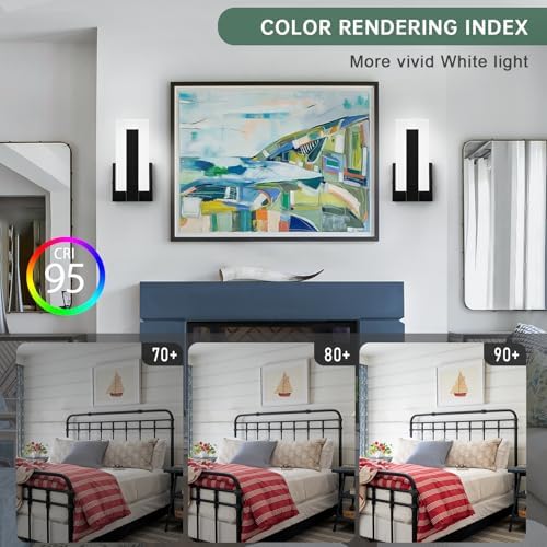 Modern LED Acrylic Wall Sconce, 6000K Cold White Wall Mounted Lamp, Wall Sconce - Image 4