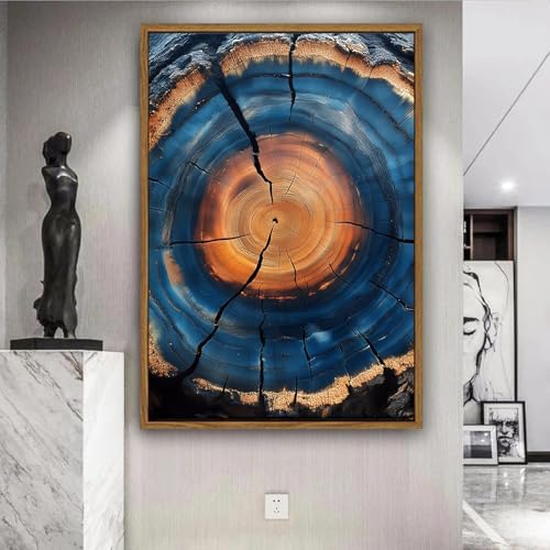 Tree Ring Wall Art Framed, Modern Nature Decor - Image 5