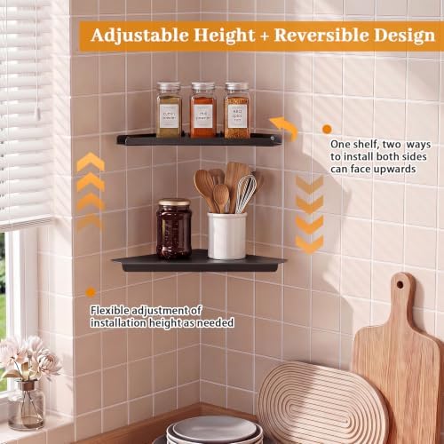 Small Corner Floating Shelf Wall Mounted - Image 5