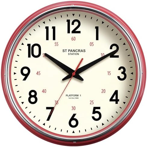 Wall Clock Metal 12.4" Countryside Style Wall Clocks Retro Vintage Classical - Image 2