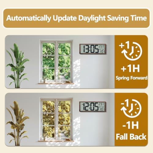 Maxstar Large Digital Wall Clock - Image 4