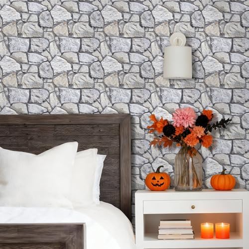 3D Peel and Stick Faux Stone Wall Panels 11.8" x 11.8" 10-Pack - Image 2