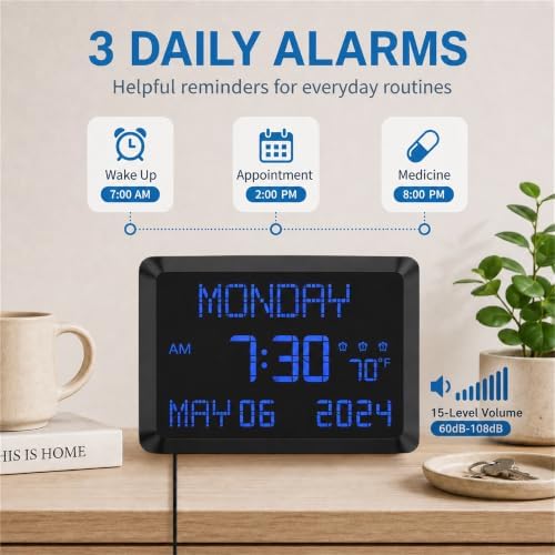 Mesqool 11.5-Inch Large Digital Wall Clock - Image 5
