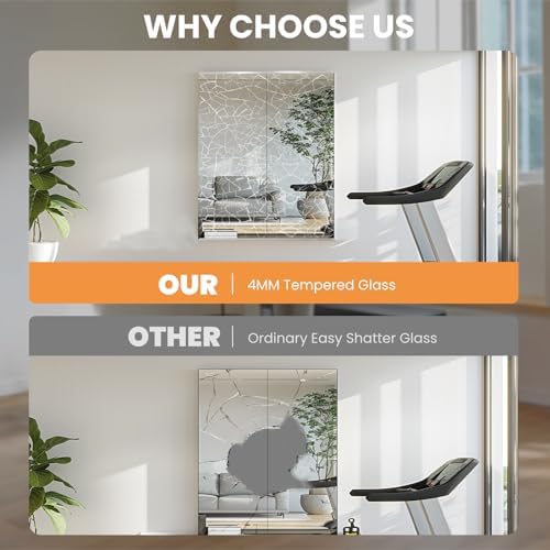 pertetey 48 x 24 in Home Gym Mirrors - Image 3