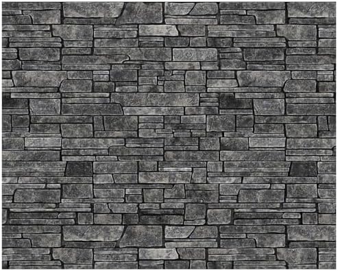VitalCozy 10 x 8 ft Gray Brick Wall Backdrop Fabric Halloween Background by VitalCozy