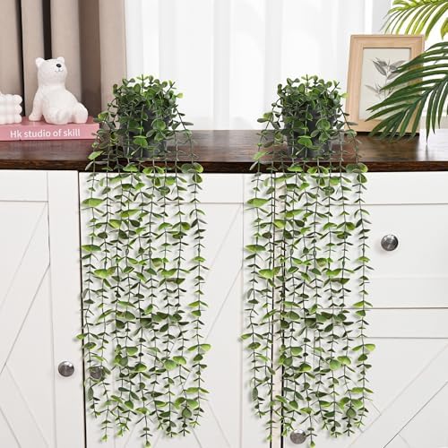 Waipfaru 2Pcs Fake Hanging Plants - Image 3
